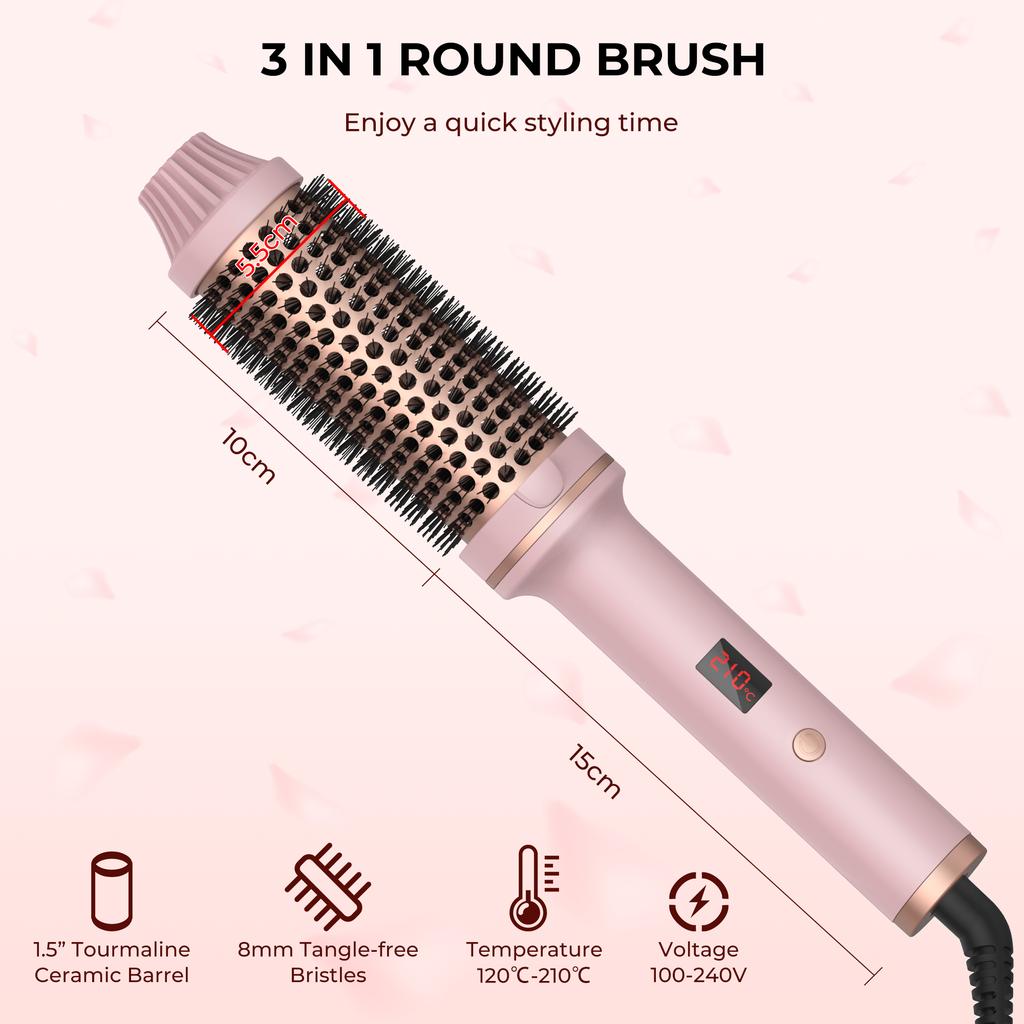 Thermal Styling Brush - LunaraHair