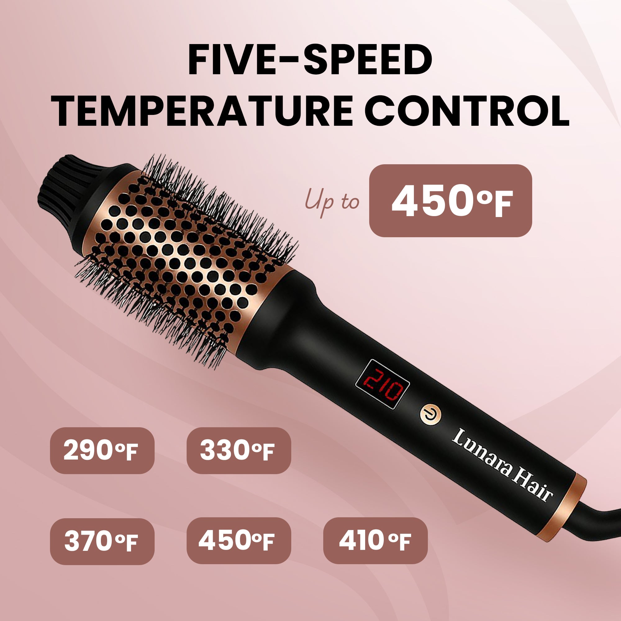 Thermal Styling Brush - LunaraHair